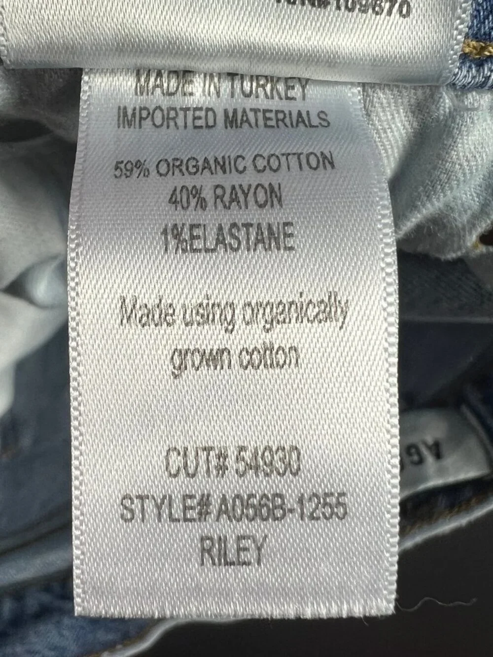 AGOLDE Jeans Womens 26x25* Riley High Rise Straight Crop Blue Faded Denim Tag 27